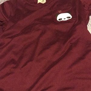 Maroon kids L(14) tee by lily bleu